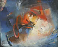 Greta Vizler, Retrovision, 1973., oil on canvas