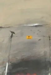 Vladimir Veličković, Silence, 2001., oil on cardboard