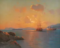 Alexei Vasilievich Hanzen, Golden Sea, 1931., oil on canvas