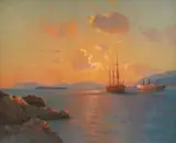 Alexei Vasilievich Hanzen, Golden Sea, 1931., oil on canvas