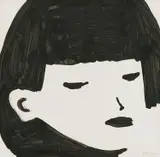 Klasja Habjan, Girl, acrylic on paper