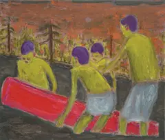 Grgur Akrap, Legenda o pravom križu, oil on canvas