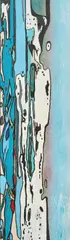 Pablo la Bouge, Rock Garden 3, ink and oil on canvas