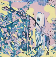 Transfers by Nika Vrbica, 2022., acrylic on canvas, sold Oct 2024