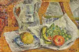 Stojan Aralica, Still Life, oil on cardboard