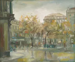 Zdravko Ćosić, Flower Square, 1983., oil on canvas