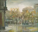 Zdravko Ćosić, Flower Square, 1983., oil on canvas