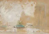 Antun Motika, Theater Square, 1949., gouache on paper
