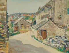 Milan Vasiljević, Solta, 1979., oil on canvas