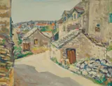 Milan Vasiljević, Solta, 1979., oil on canvas