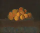 Josip Vaništa, Apricots, 1975., oil on canvas