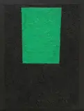 Eugen Feller, Green 1, 2023., oil and plaster on canvas