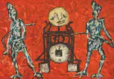IVO VOJVODIĆ, Dubrovnik Greens, oil on plywood