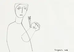 Virgil Scripcariu, Supermam, 2014, cariocă pe hârtie