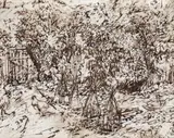 Grădină by Emilia Niculescu-Petrovici, 1985, ulei pe pânză, sold Sep 2024