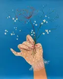 Elleny Gherghe, Flores de Ronda, 2024, ulei pe pânză