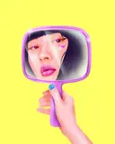 Andrei Nicolescu, Mirror, Mirror, 2024, digital painting, print giclée pe hârtie Hahnemühle