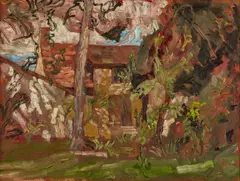 Constantin Flondor, Grădină, 2007, ulei pe hârtie