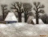 Ion Grigore, Iarna la sat, ulei pe pânză