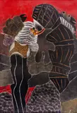 Madonă by Ion Alin Gheorghiu, 1994, ulei pe pânză, sold Sep 2024