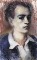 Octav Grigorescu, Autoportret, începutul anilor '60, pastel pe hârtie
