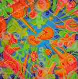 Irlo & Andreea Bereneanț, Nautilus, 2023, acrilic și marker pe pânză