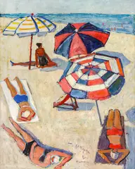 Alexandru Țipoia, Umbrele, 1960, ulei pe carton