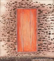 Teodor Rusu, Poartă V, 1970, ulei pe pânză