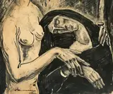 Ion Irimescu, Iertare, tuș pe hârtie