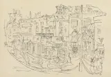 Teatrul evreiesc by Tia Peltz, peniță pe hârtie, offered Sep 2024