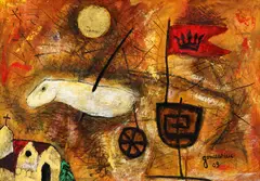 Valeriu Gonceariuc, Zburător (Evadare), 2009, acrilic pe carton