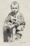 Jules Perahim, Ștrengarul, 1955, litografie