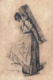 Nicolae Vermont, Măsura de cărămizi, 1925, litografie