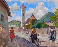 Ferenc Kovats, Zi de vară, 1963, ulei pe pânză