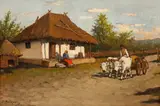 Ion Doboşariu, Întoarcerea de la câmp, ulei pe carton