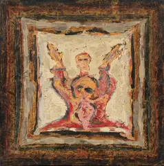 Christ by Stefan Ramniceanu, ulei pe pânză, sold Sep 2024