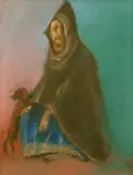 Petre Velicu, Doi prieteni, 1988, pastel pe hârtie