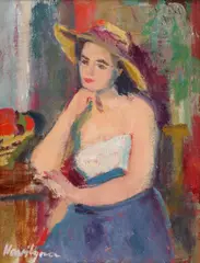 Elena Vavilyna, Pe gânduri, ulei pe carton
