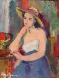 Elena Vavilyna, Pe gânduri, ulei pe carton