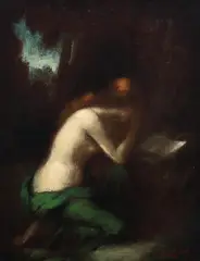 Dimitrie Serafim, Maria Magdalena, ulei pe pânză lipită pe carton