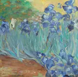 Petrică Bădilă, Iriși, 2005, ulei pe pânză