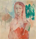 Octav Grigorescu, Lumină, 1988, acuarelă pe hârtie