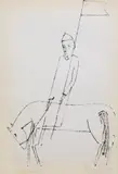 Sorin Ilfoveanu, Mesager, 1977, litografie