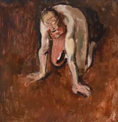 Corneliu Baba, Rege nebun, 1981, ulei pe carton