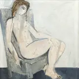 Nud în interior by Constantin Piliuță, ulei pe pânză, offered Jul 2024