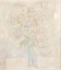 Vincentiu Grigorescu, Flori pe alb, ulei pe pânză