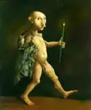 Georges Mazilu, L'éclaireur, acrilic pe pânză