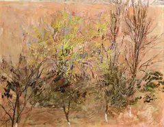Constantin Flondor, Grădină, 1994, ulei pe pânză