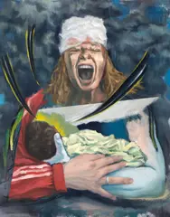 Vlad Paraschiv, Pieta, 2022, ulei pe pânză