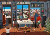 Petru Vintilă, Familie, 1974, ulei pe carton